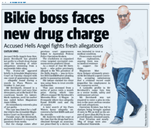 The West Australian 14 January 2026 - Bikie boss faces new drug charges